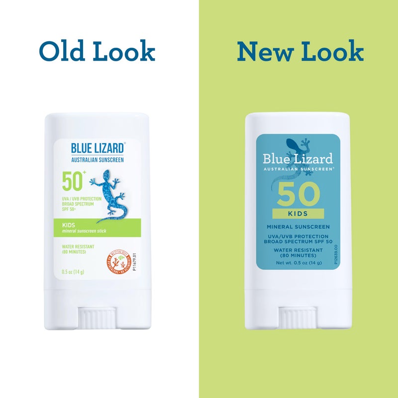 BLUE LIZARD Mineral Sunscreen Stick with Zinc Oxide SPF 50+ Water Resistant UVA/UVB Protection Easy to Apply Fragrance Free, Kids, Unscented, 0.5 oz - Image 4